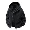 Solid Color Jacket Men's Spring and Autumn Loose Trend Sports Outdoor Waterproof Casual Hooded Jacket Jacket