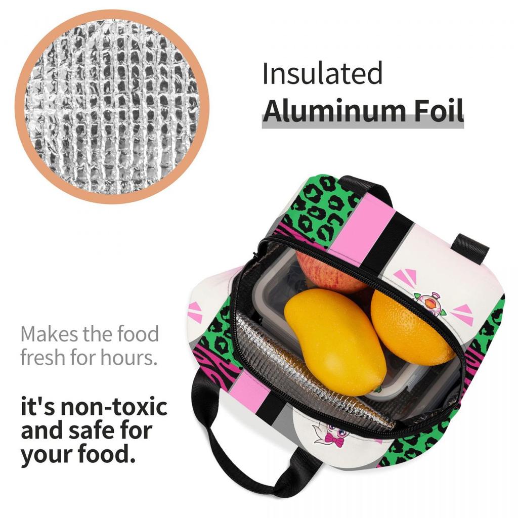 Glamrock Chica Fazbear Entertainment Insulated Lunch Bag for Women Office Cooler Thermal Food Box Tote Lunch Boxes Container