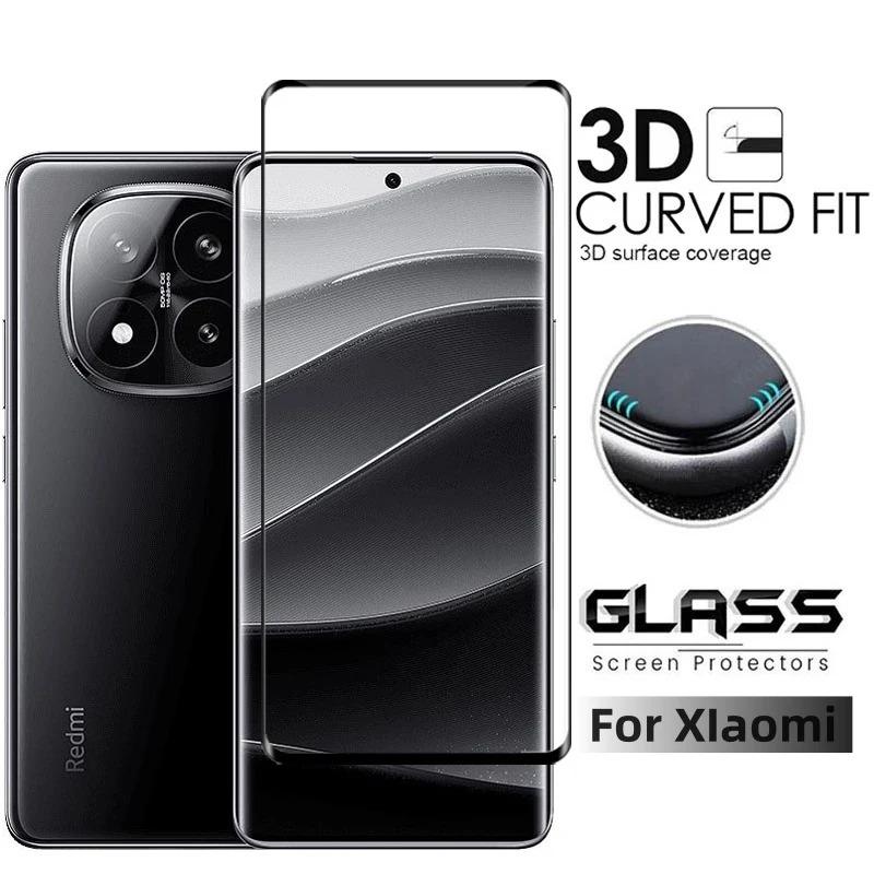 2 Pcs Full Curved Tempered Glass Screen Protector For Redmi Note 14 4G 5G Note 14 Pro 5G 4G Note14 Pro+ Pro PlusGlass Protective Redmi Note14