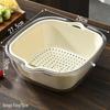 ABXTAO Extra Large Clear Plastic Draining Storage Basket