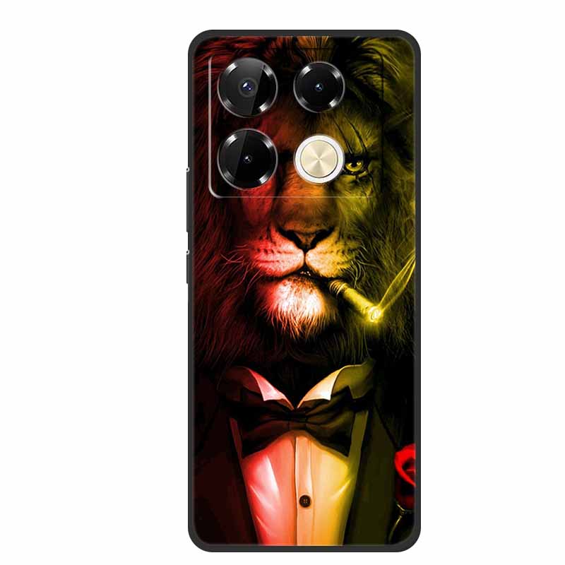 Чехол для Infinix Note 40 Pro 4G, мягкий силиконовый задний чехол из ТПУ для телефонов Infinix Note40 X6850 X6853, оригинальный цветной Capa