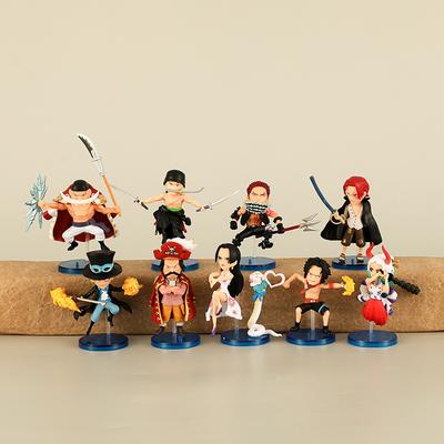 9 шт./комплект One Piece Зоро Эйс Сабо Шанкс Эдвард Хэнкок Ямато Катакюри Роджер Аниме Фигурка Игрушки Коллекция Модель Украшения