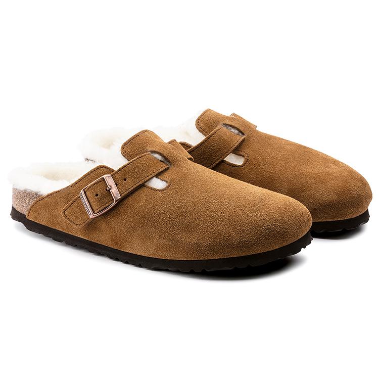Бостон Birkenstock Замша с овчиной 'Норка' 1001140