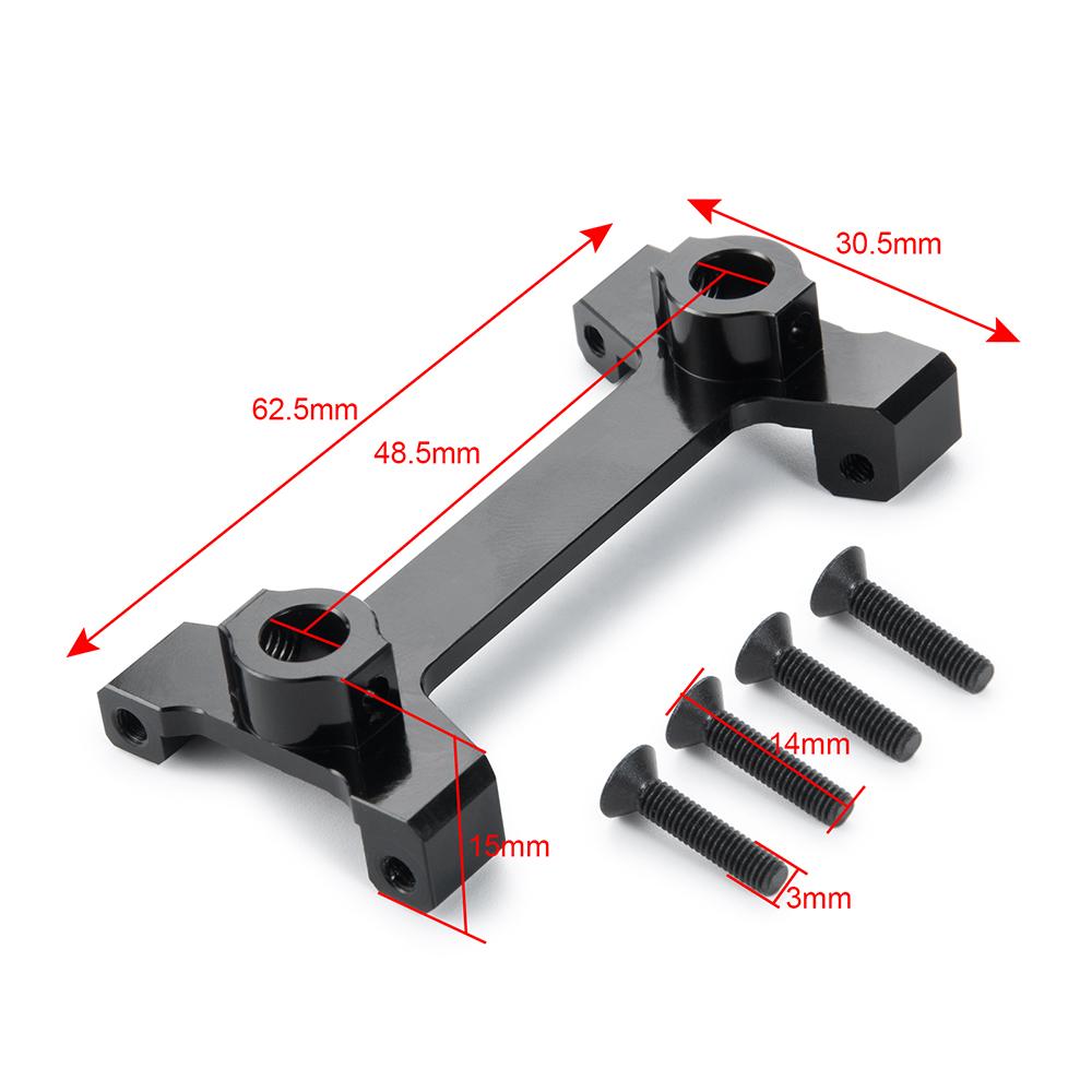 MIBIDAO Metal Front Rear Car Body Shell Fixing Bracket for Axial SCX10 III Early Bronco Wrangler Gladiator Base Camp 1/10 RC Car