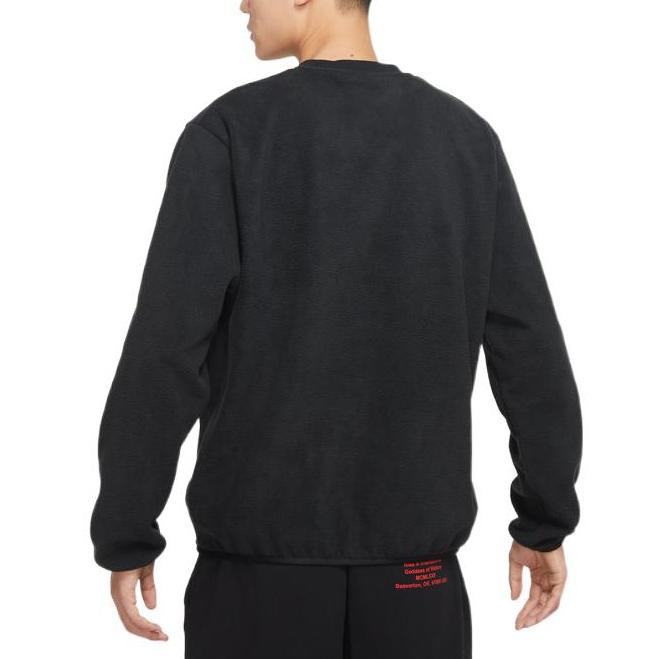 Nike Толстовки Мужские Черные С Круглым Вырезом Утепленные Обычные DQ4889-010