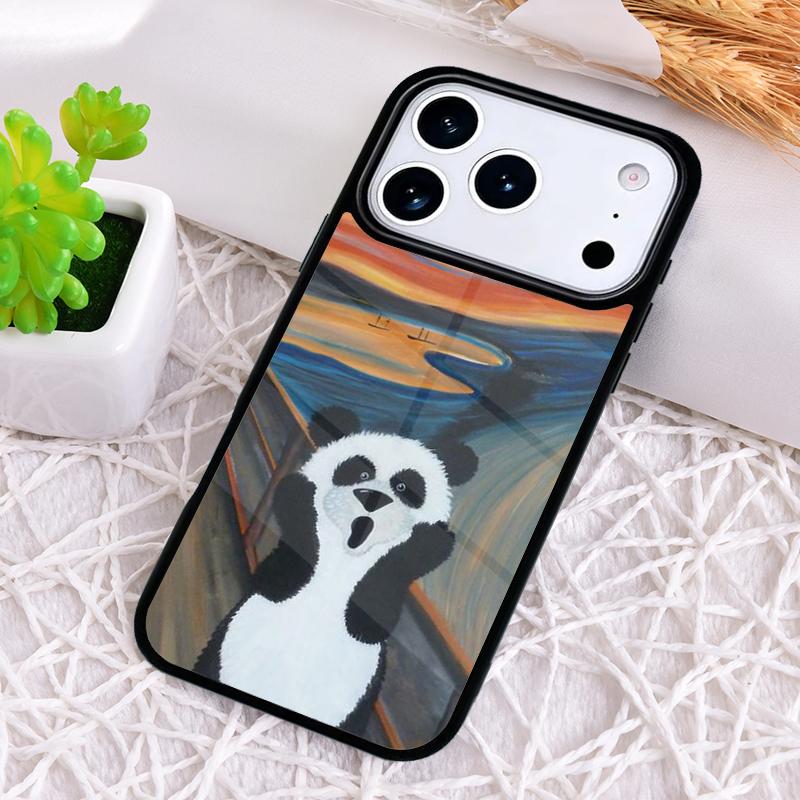 Милый Панда Модный Чехол для Телефона для iPhone 17 Air 16 15 11 12 14 13 Pro Max Ударопрочный Чехол