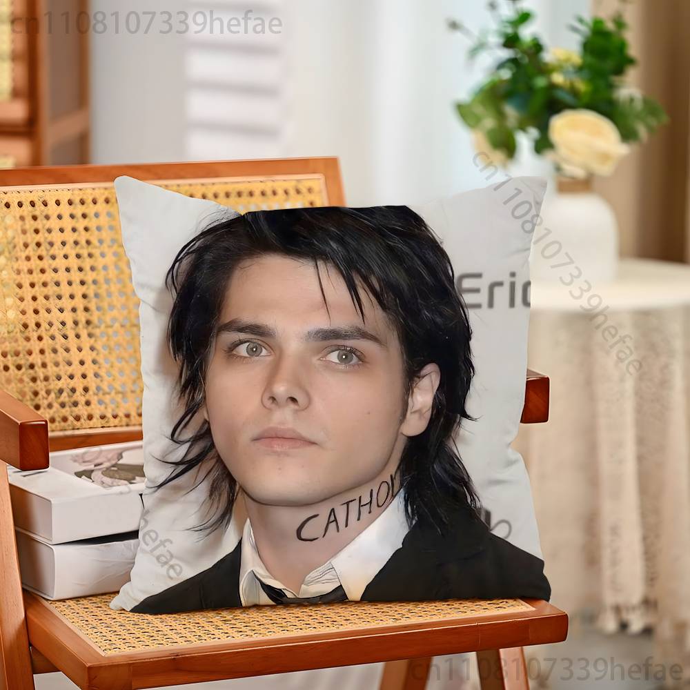 My CChemical RRomance Pillow Cases for Bedroom Living Room Sofa Home Decor Polyester Cushion Cover with Zipper
