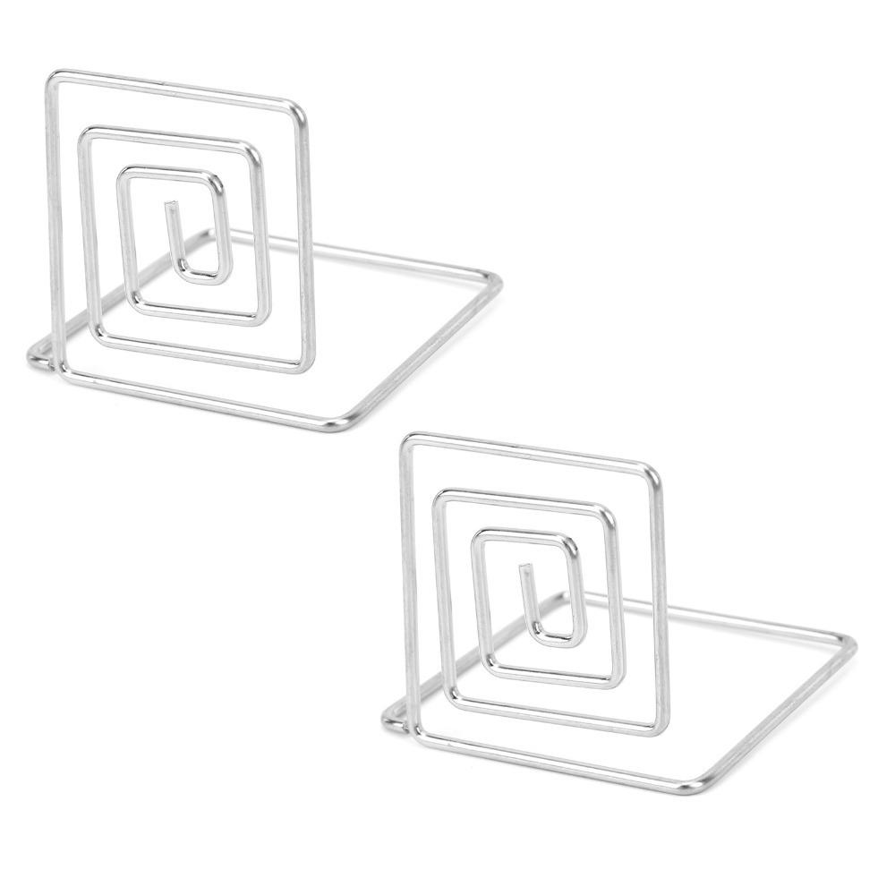 10Pcs Silver/ Rose Gold/ Gold Business Card Holder Metal Material Picture Holder Table Number