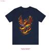 Phoenix T Shirt On Fire Bird Jersey Vintage Graphic Comfortable Slightly Breathable Stylish Versatile Designer Clothes