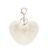 Imitation Rabbit Ball Plush Pendant DIY Phone Case Keychain Heart-shaped Accessory