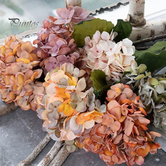 Искусственный цветок, устойчивый к выцветанию, имитация гортензии, реалистичное искусственное растение для украшения дома, свадьбы