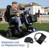 Compact Mobility Scooter Key Metal Travel Scooter Key  Disabled Assistance
