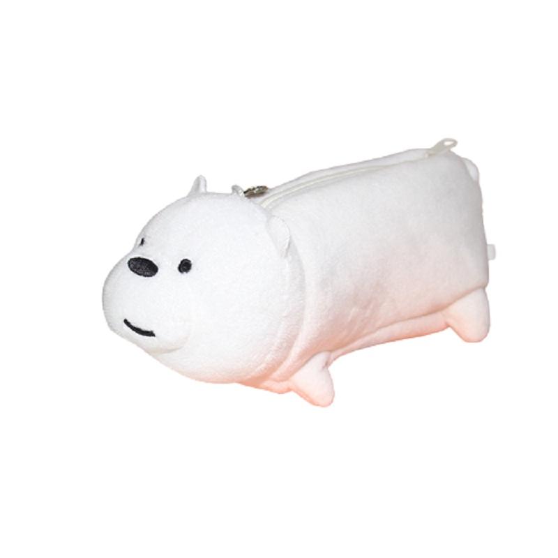 Милый плюшевый пенал в виде кошки большой вместимости для студентов и организации канцелярских принадлежностей