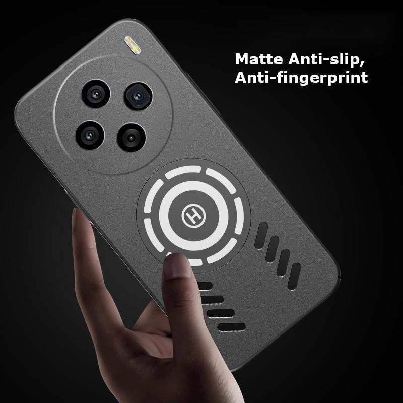 Для vivo X100 X100s X90 X90s X80 X70 Pro Plus Rock Sand Ice Магнитный теплоотводящий матовый чехол для ПК с защитой от отпечатков пальцев дышащий охлаждающий чехол Shell