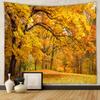 Домашний гобелен Настенный гобелен Лесной гобелен Фоновая ткань Для декора гостиной спальни Декоративное настенное искусство