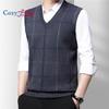 Cozy Up Men's V Neck Sweater Vest Cable Knitted Pullover Sweaters Vest