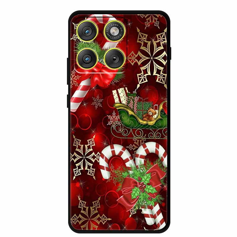 Рождественские чехлы для телефона Motorola Edge 70 5G, силиконовый мягкий задний чехол, Рождественская елка для Moto X70 Air 5G Edge70, задняя крышка