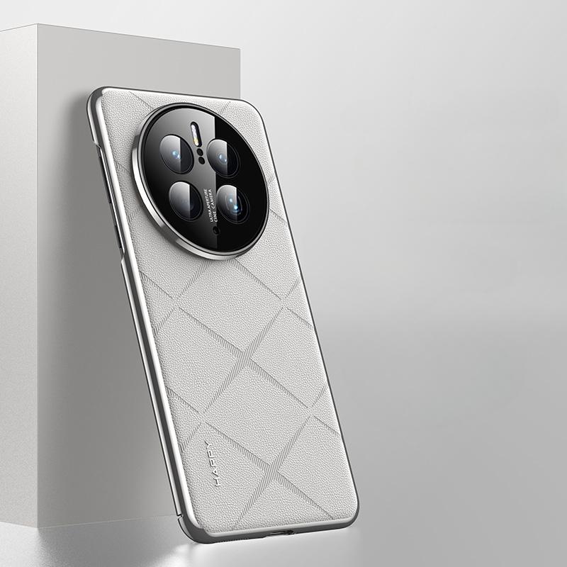 Роскошный кожаный чехол для телефона Huawei Mate 50 Pro с покрытием объектива камеры Ptotection Жесткий чехол для Huawei Mate 60 RS 50 40 Pro