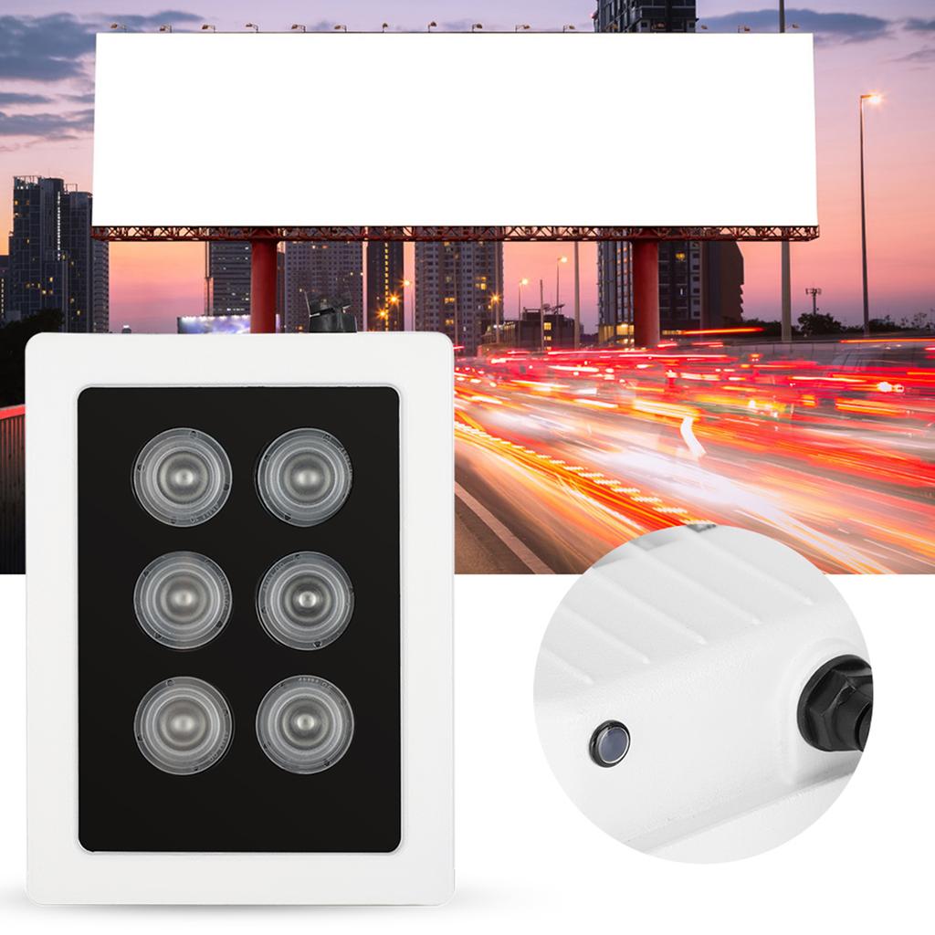 DC12V 6W Infrared Fill Light 6 Lamps IR Illuminators IP66 Waterproof for Security Surveillance