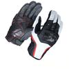 Custom Design Leather Carbon Fiber Motorcycle Gloves Touchscreen Compatible Anti-slip Breathable Outdoor Sports Universal Season