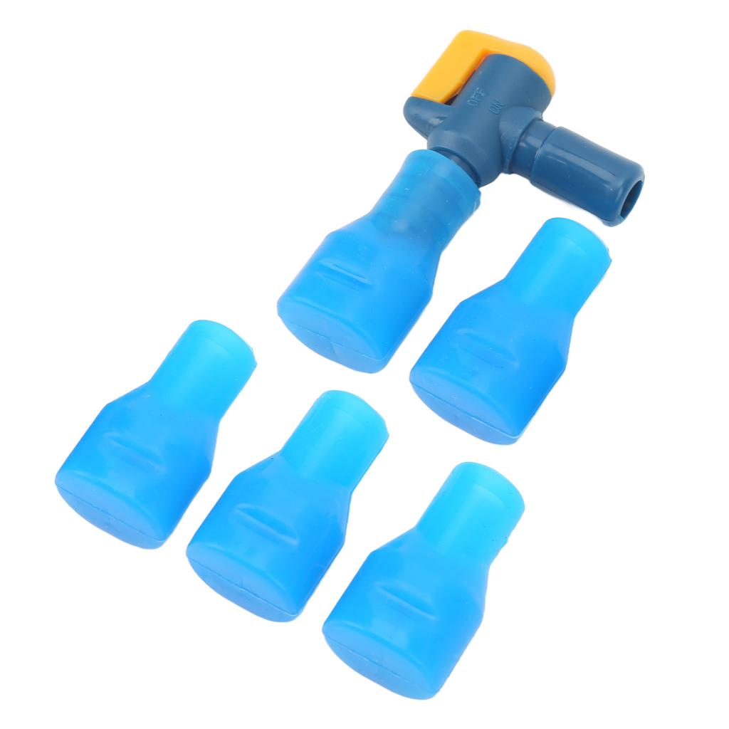 Bite Valve Replacement Food Grade Silicone Mouthpieces with Bent Shutoff Valve for Hydration Pack Water Backpack