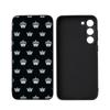 Чехол-накладка Корона для Samsung Galaxy S25 S24 S23 Ultra S22 S21 Plus S20 Черный Мягкий Силиконовый Защитный Чехол