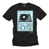 Cool Electro House Music T Shirt With Turtable