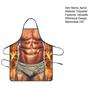 Funny Sleeveless Apron for Men Creative Cooking Apron with Adjustable Waist Ties White Elephant Gifts Holiday Aprons