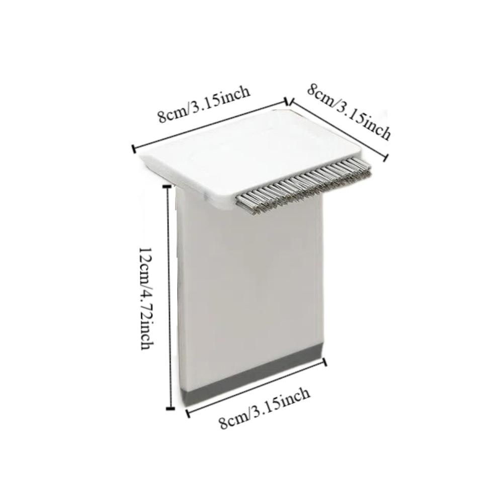 Durable Plastic Kitchen Sink Brush Removable Portable Countertop Brush Multifunctional White Mini Cleaning Brush Bathroom