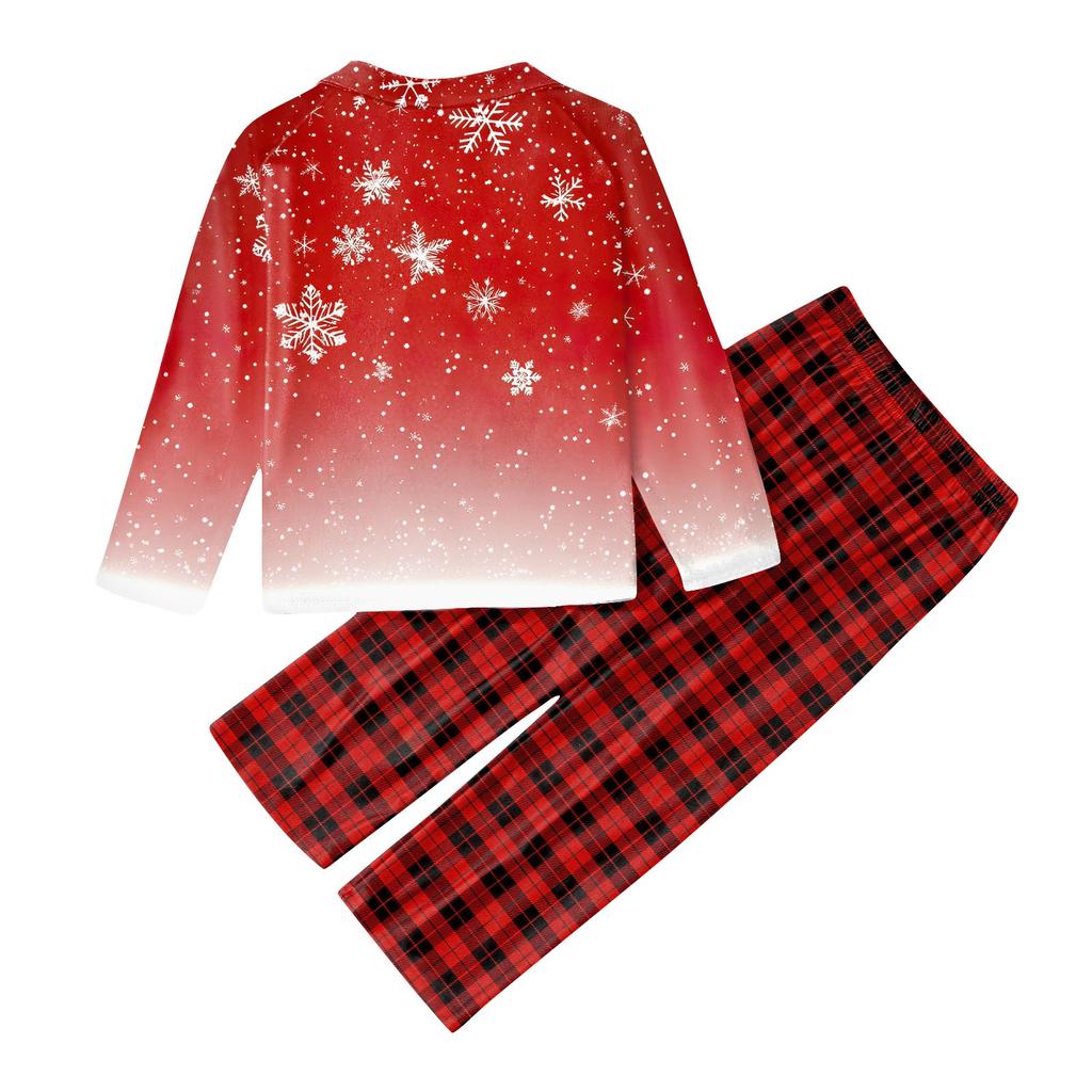 Christmas Prints Family Matching Long Sleeve Tops+Pants Set Family Matching Sets
