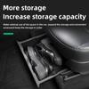 LUCKEASY For Tesla Model Y 2017-2023 Under Seat Storage Box Organizer Drawer Holder TPE Storage Lower Box Car Accessories