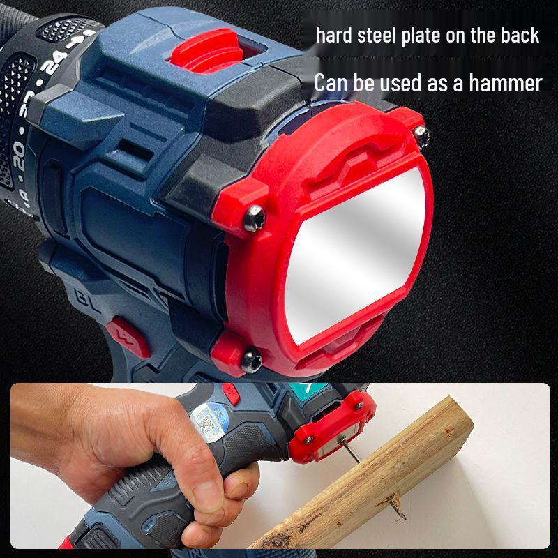 Перезаряжаемая бесщеточная литиевая электрическая дрель и ударный шуруповерт с многофункциональным сверлением и закручиванием