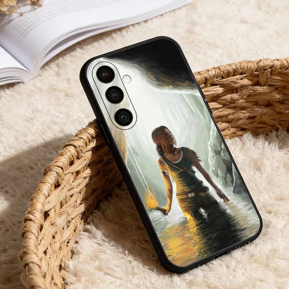 Чехол для телефона T-Tomb Hot R-Raider Lara Croft для Samsung Galaxy A91,80,73,72 ,71,53,52,32 ,31,22,21s,20, Мягкий черный чехол