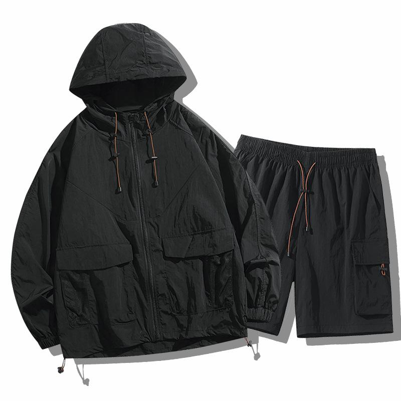 Douyin and Kuaishou trending hot-selling outdoor mountain UV-blocking cooling sun-protection clothing set, men's and women's couple's skin clothing