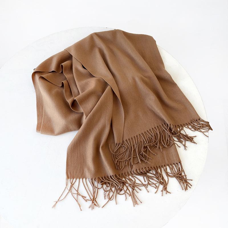 Wholesale autumn and winter warm scarf cashmere solid color gift scarf shawl new imitation cashmere scarf women