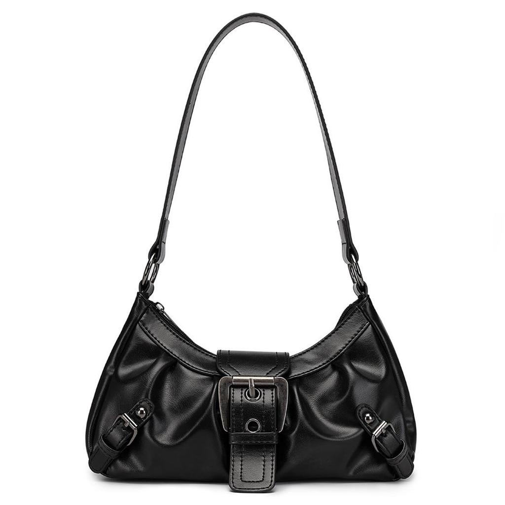 2025 Весна/Лето Y2K Сумка-хобо из ПУ кожи под мышку на плечо - Стиль острой девчонки