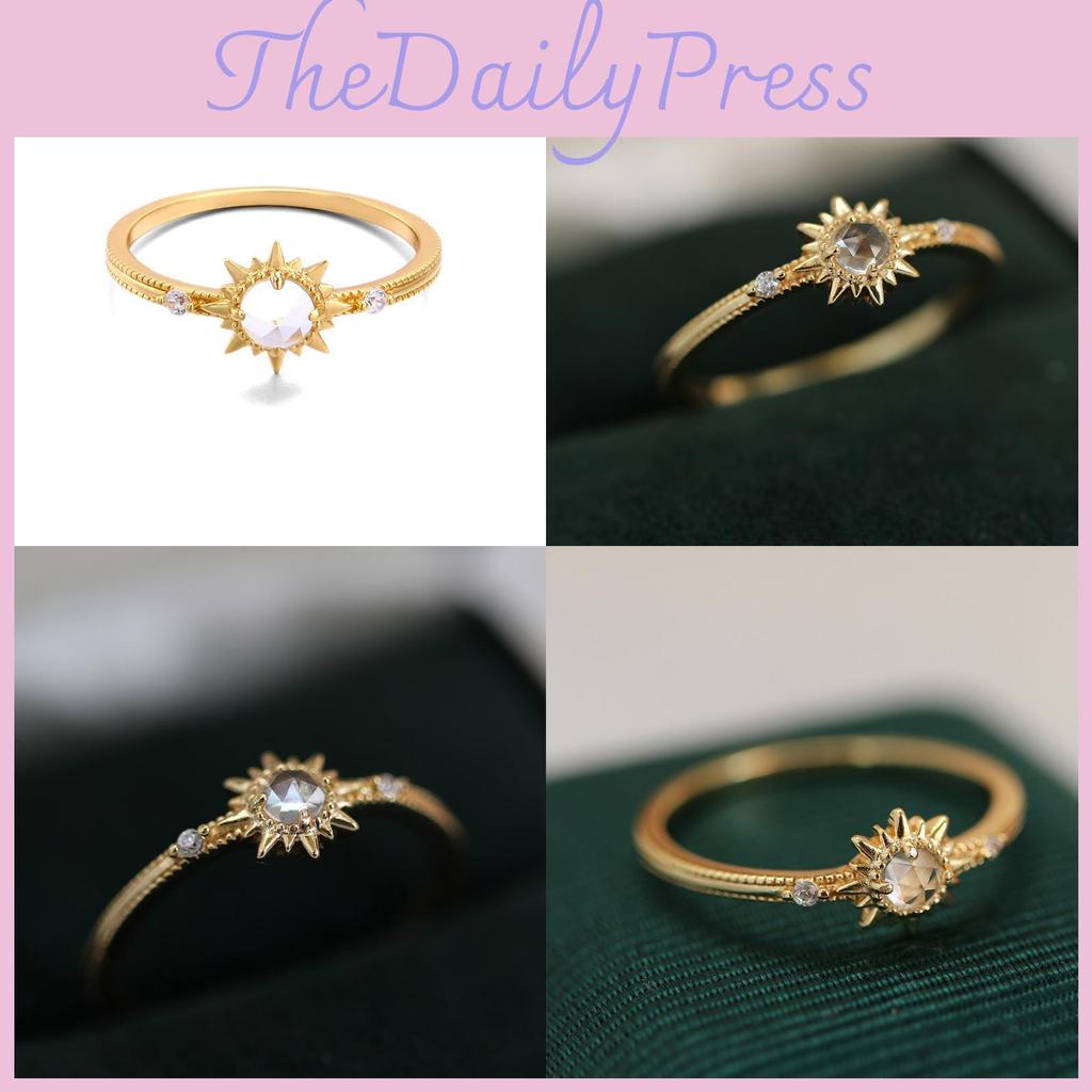 Copper Chic Retro Ring For Women Adjustable Size Unique Geometric Fashion Statement