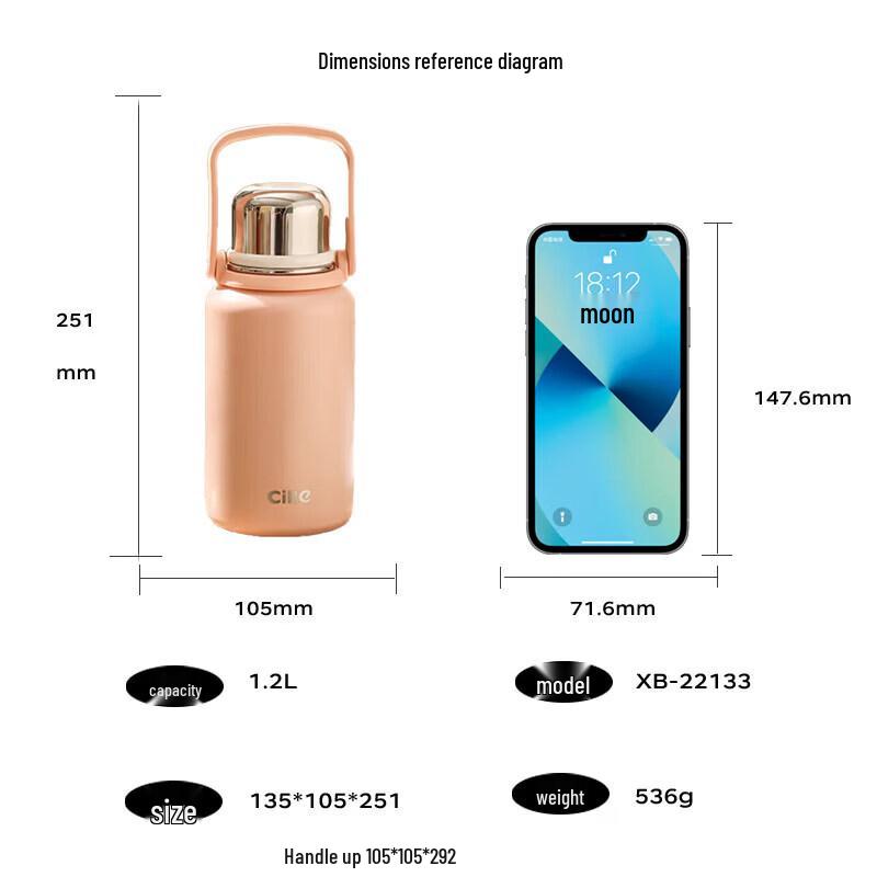 Cille 316 Stainless Steel Outdoor Sports Insulated Bottle