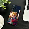 Cartoon E-Sailor M-Moons Phone Case For Samsung S26,S25,S24,S23,S22,S21,S20,Ultra,Plus,FE Black Soft Cover