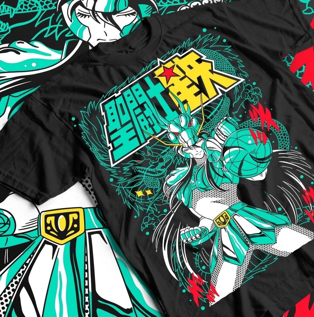 Футболка унисекс Saint Seiya, Аниме-футболка, Топ для косплея, Мерч японского мультфильма, Комикс2