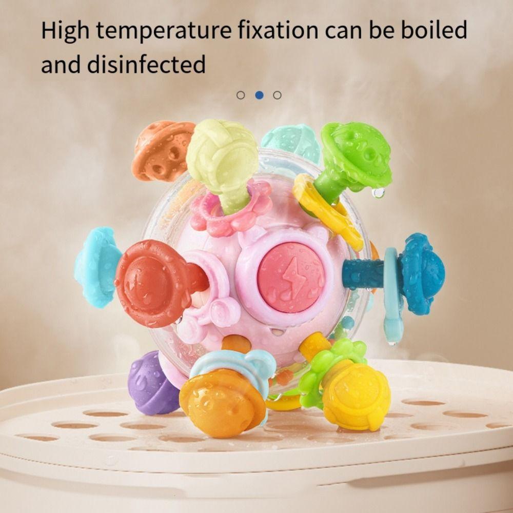 Детские сенсорные игрушки для прорезывания зубов без содержания бисфенола А, красочные сенсорные жевательные игрушки для детей от 3 до 18 месяцев