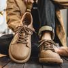 Мужская повседневная обувь Удобная Ретро Мужская кожаная повседневная обувь Мужская модная ретро обувь на плоской подошве для мужчин