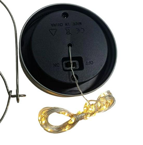 Солнечные светильники в банках: 30 светодиодных гирлянд-светлячков, на медной проволоке, для подвешивания в американском дворе