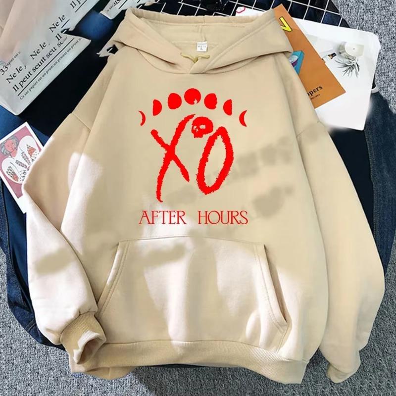 Мужская толстовка The Weeknd Осень и Зима Уличный Повседневный Фитнес Бег Спорт Взрослый С капюшоном Свитшот