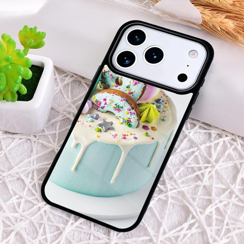 Чехол для телефона Fancy Desert с рисунком торта для iPhone 17 Air 16 15 11 12 14 13 Pro Max Ударопрочный чехол