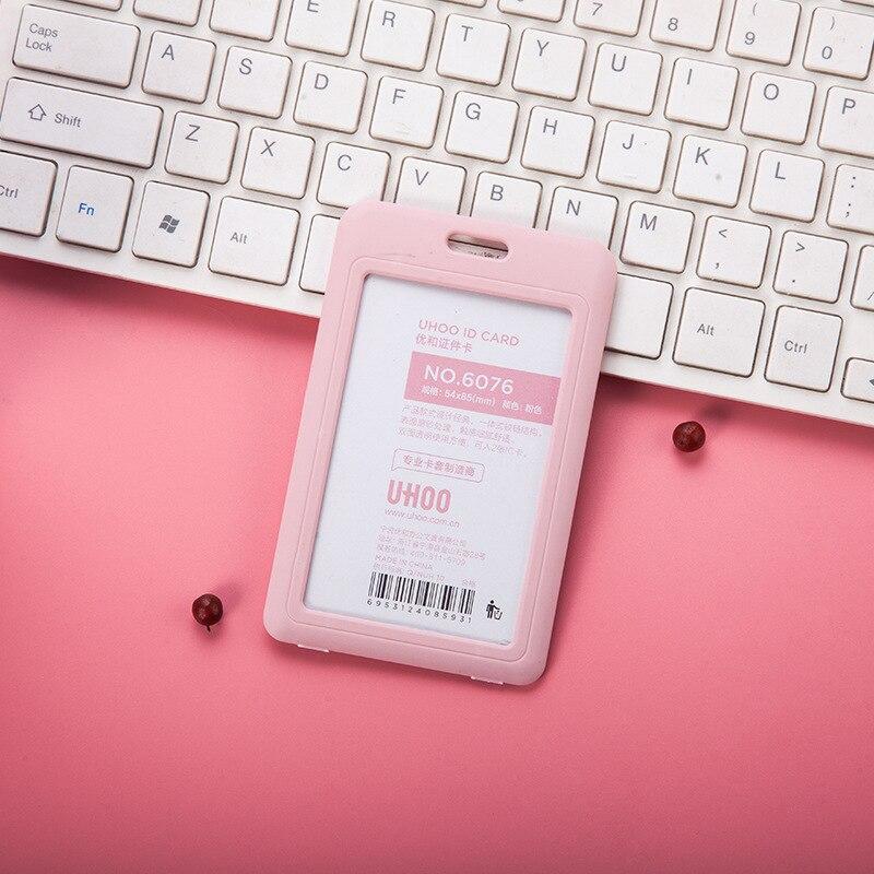 1pc Staff Meeting Work Card Set Student Badge Bus Card Set Single-sided Transparent Student ID Employee Work Card