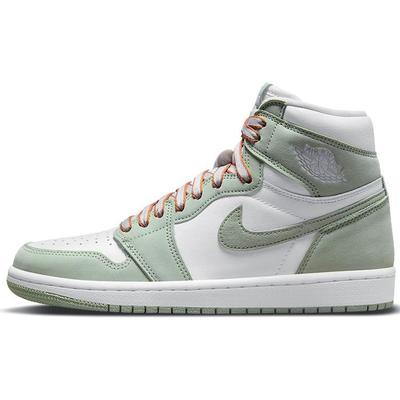 Женские кроссовки Air 1 Retro High OG Seafoam Green Healing-Orange White CD0461-002