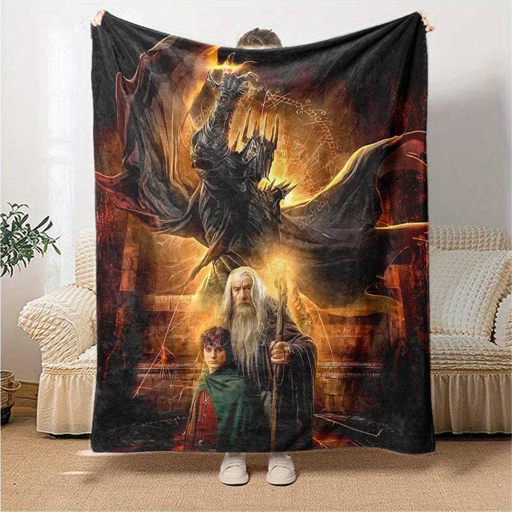 1pc Sword of Gondor Flannel Blanket Soft Warm Throw for Home, Office, Travel, All-Season Cozy Bedding Gift L1410