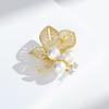 Senior Brooches Flower Leaf Brooch Pins for Women Suit Pendant Fashion Brooches Jewelry