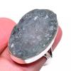 Natural Aquamarine Rough Gemstone 925 Solid Sterling Silver Gift Ring S.8 T2h21